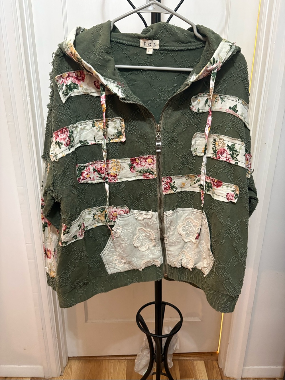 POL Misty Mornings Color Block Jacket Size Large